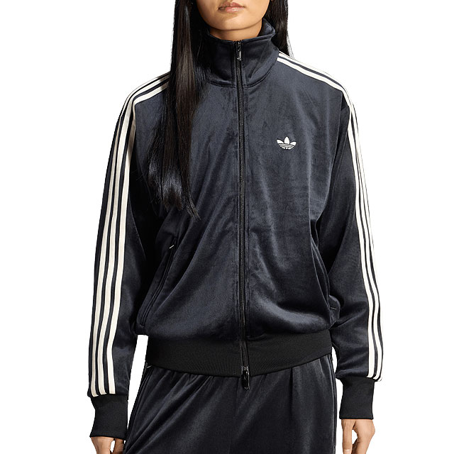 アディダス オリジナルス adidas Originals ファイヤーバード ベロア トラックトップ [LC8070 ZQ134 FW26SPOT] 光沢 高級感 トレンド ブラック 正規取扱店 | adidas Originals | 01