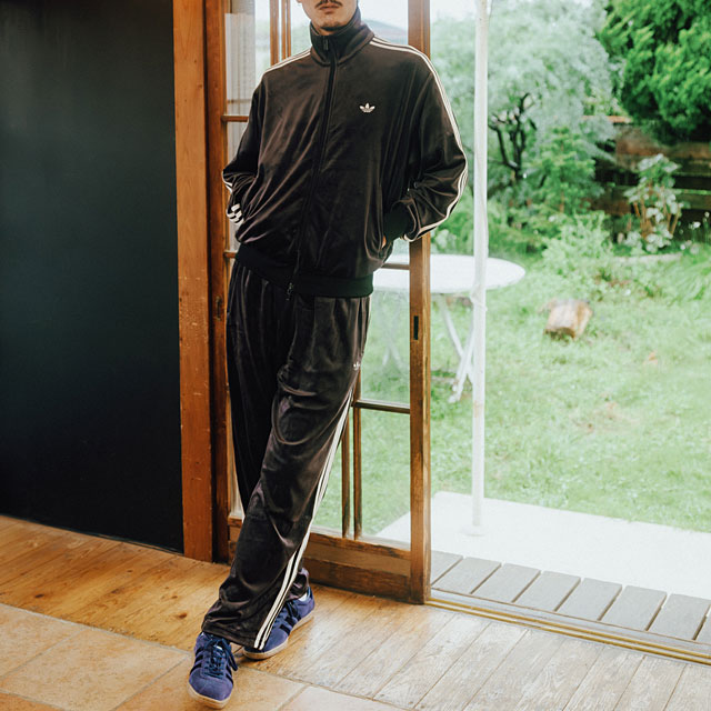 アディダス オリジナルス adidas Originals ファイヤーバード ベロア トラックトップ [LC8070 ZQ134 FW26SPOT] 光沢 高級感 トレンド ブラック 正規取扱店 | adidas Originals | 06