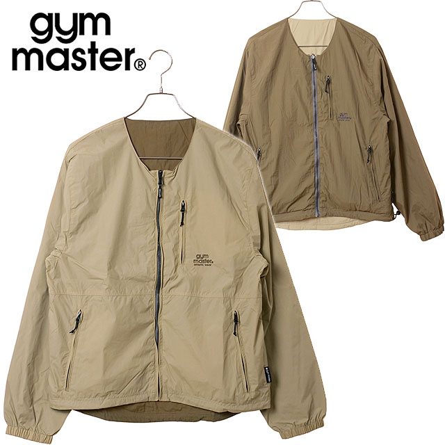 ジムマスター GYM MASTER リバーシブルナイロン ノーカラーJKT G918634-31 メンズ レディース アウター ナイロンジャケット 防風 秋冬新作 正規取扱店 | gym master