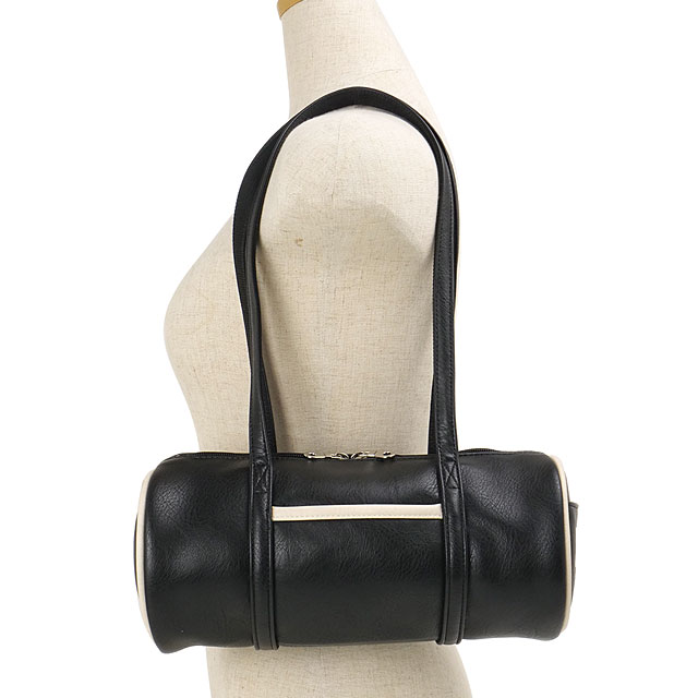 プーマ PUMA ドラムバッグ J20511 DRUM BAG レディース ユニセックス VINTAGEシリーズ ミニバッグ ハンドバッグ ボストン風 旅行 秋冬 黒 ブラック 正規取扱店