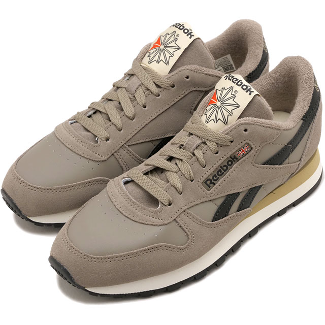 リーボック Reebok スニーカー クラシックレザー 100239552 FW25 CLASSIC LEATHER レディース 靴 ローカット レザーシューズ GREY BLACK RED 正規取扱店 | Reebok