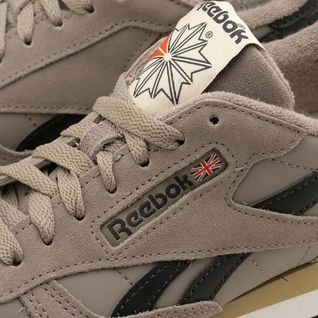 リーボック Reebok スニーカー クラシックレザー 100239552 FW25 CLASSIC LEATHER レディース 靴 ローカット レザーシューズ GREY BLACK RED 正規取扱店 | Reebok | 03