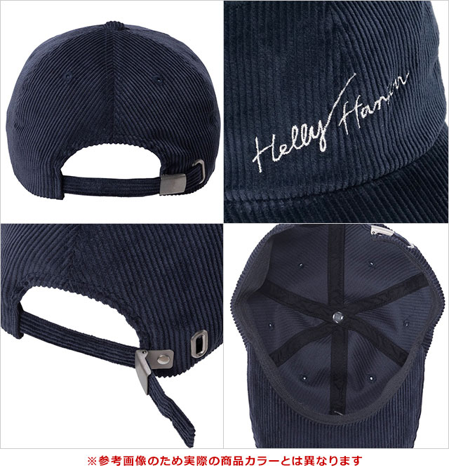 ヘリーハンセン HELLY HANSEN コーデュロイロゴキャップ HC92592-K FW25 Corduroy Logo Cap 帽子 フリーサイズ サイズ調節可能 ブラック 正規取扱店 | HELLY HANSEN | 02