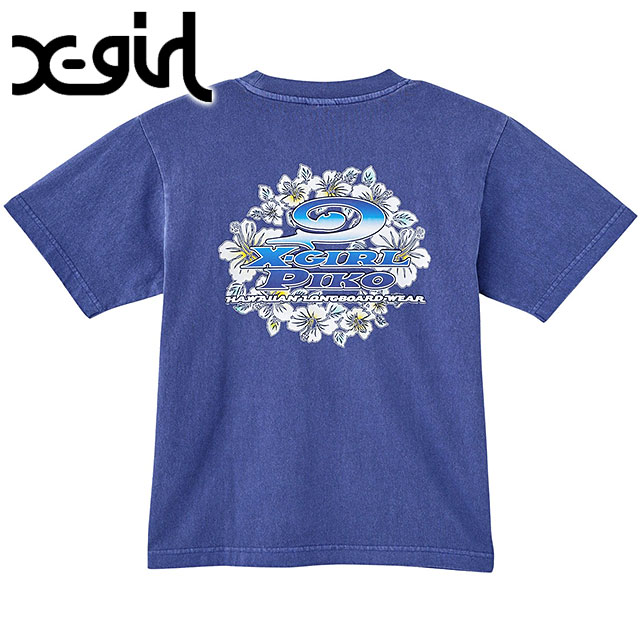 エックスガール X-girl ピコ コラボ ショートスリーブTシャツ 105252011043 SS25SPOT X-girl×PIKO S S TEE レディース xgirl トップス 半袖 NAVY  正規取扱店