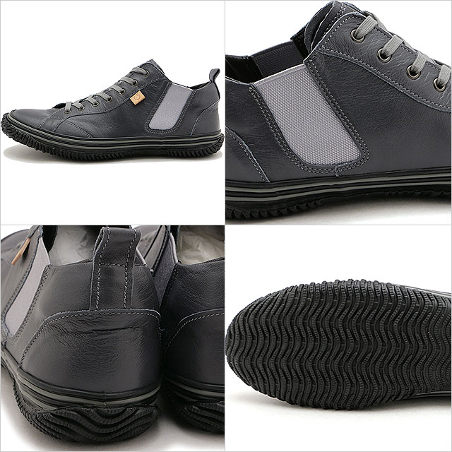 スピングル SPINGLE スニーカー [SP442-108 FW25] SP-442 メンズ 日本製 カンガルーレザー サイドゴア Charcoal-Gray 正規取扱店 SPINGLE（スピングル） 返品送料無料 スニーカー SP442-108 FW25 SP