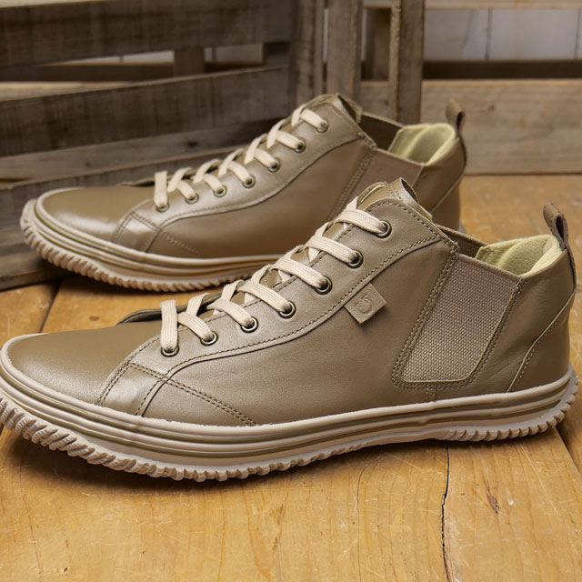 スピングル SPINGLE スニーカー [SP442-221 FW25] SP-442 メンズ・レディース 日本製 カンガルーレザー サイドゴア Olive-Gray 正規取扱店 SPINGLE（スピングル） 返品送料無料 スニーカー SP442-221 FW25 SP