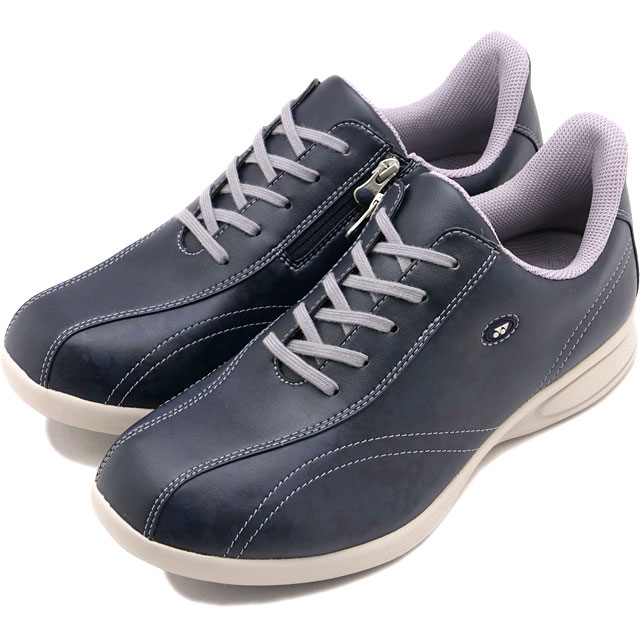 Yahoo! Yahoo!ショッピング(ヤフー ショッピング)ヨネックス YONEX スニーカー パワークッションL130W SHWL130W FW25 レディース ウォーキング オフコートシューズ 撥水レザー 4.5E ネイビーブルー 正規取扱店