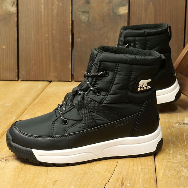 ソレル SOREL ブーツ ウィットニー3 ミッドウォータープルーフ NL5282-010 FW25 W WHITNEY III MID WP レディース 靴 防水 Black Sea-Salt 正規取扱店 | SOREL | 01