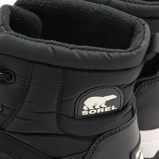 ソレル SOREL ブーツ ウィットニー3 ミッドウォータープルーフ NL5282-010 FW25 W WHITNEY III MID WP レディース 靴 防水 Black Sea-Salt 正規取扱店 | SOREL | 03