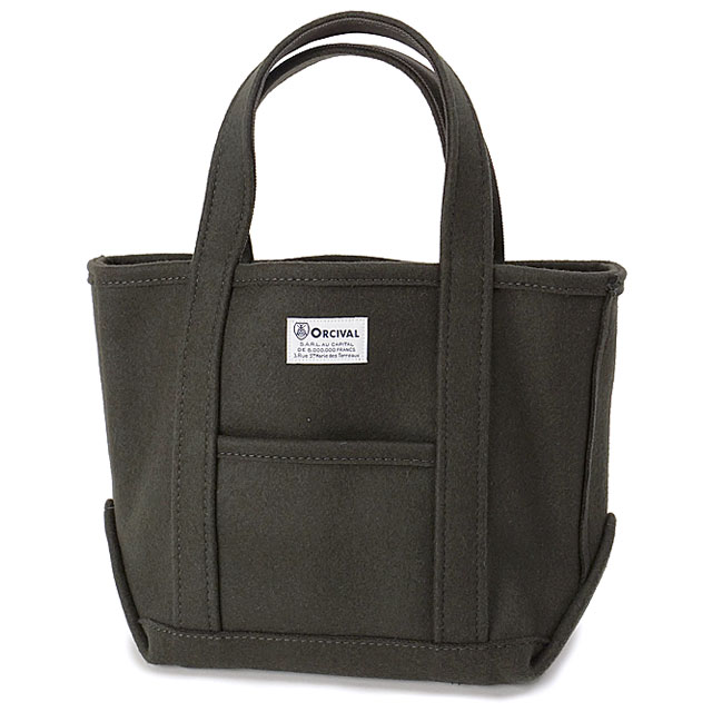オーシバル ORCIVAL ヘビーメルトン トートバッグ スモール OR-H0241-HML HEAVY MELTON TOTE BAG SMALL 鞄 日本製 小サイズ ウール 当店激オシ 正規取扱店 | ORCIVAL | 01