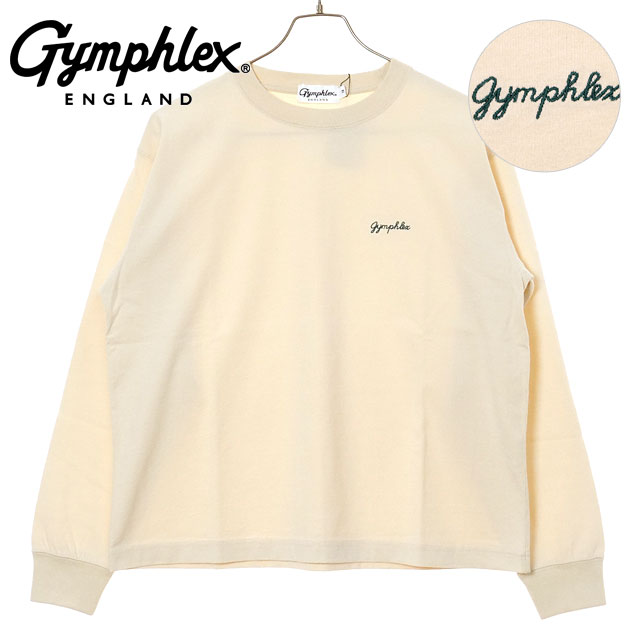 ジムフレックス Gymphlex クルーネック プルオーバー [#GY-C0486 HKT FW25] CREW NECK P.O. レディース トップス 長袖 ゆったり ECRU(GREEN) 正規取扱店 GYMPHLEX（ジムフレックス） クルーネック プルオーバー #GY-C0486 HKT