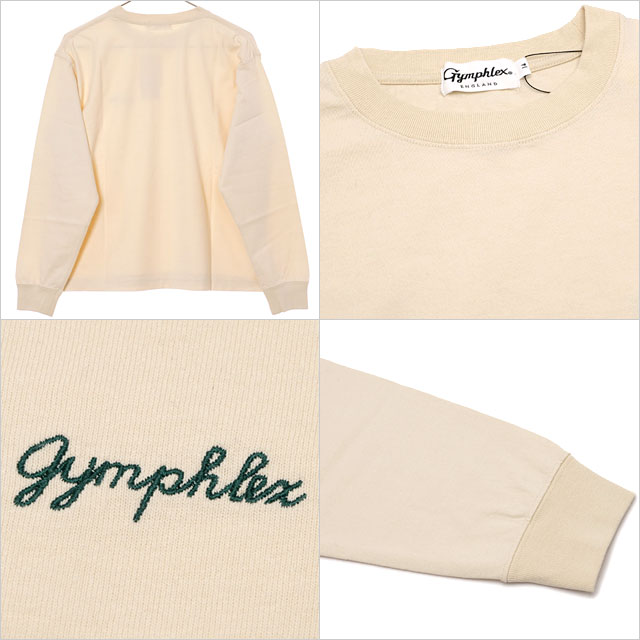 ジムフレックス Gymphlex クルーネック プルオーバー #GY-C0486 HKT FW25 CREW NECK P.O. 長袖 ゆったり ECRU(GREEN) 正規取扱店 | GYMPHLEX | 02