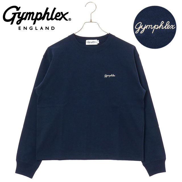 ジムフレックス Gymphlex クルーネック プルオーバー #GY-C0486 HKT FW25 CREW NECK P.O. 長袖 ゆったり DK.NAVY(CREAM) 正規取扱店 | GYMPHLEX | 01