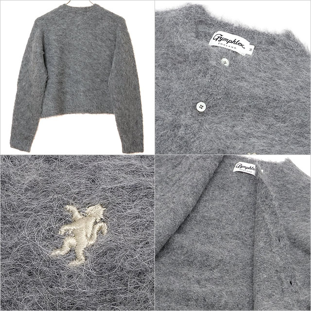 GYMPHLEX（ジムフレックス） クルーネック ショートカーディガン #GY