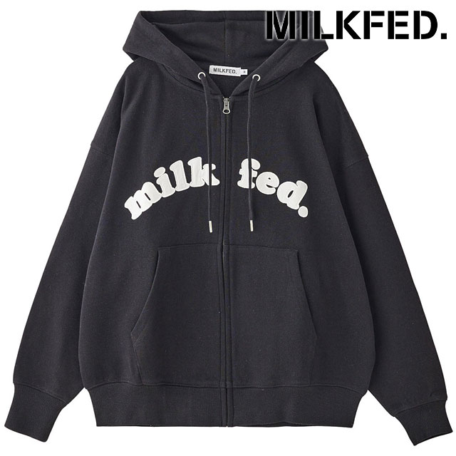 れーな。ミルクフェド スウェットパーカー ボックスロゴ ブラック グレー ミルクフェド(MILKFED.) レディースパーカー・トレーナー | 通販・人気