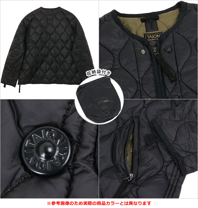 タイオン TAION ミリタリー M65ライナーダブルジップショートダウンジャケット TAION-M65LSZBML-1SHORT FW25 ソフトシェル D.SAGE-GREEN 正規取扱店 | TAION | 02