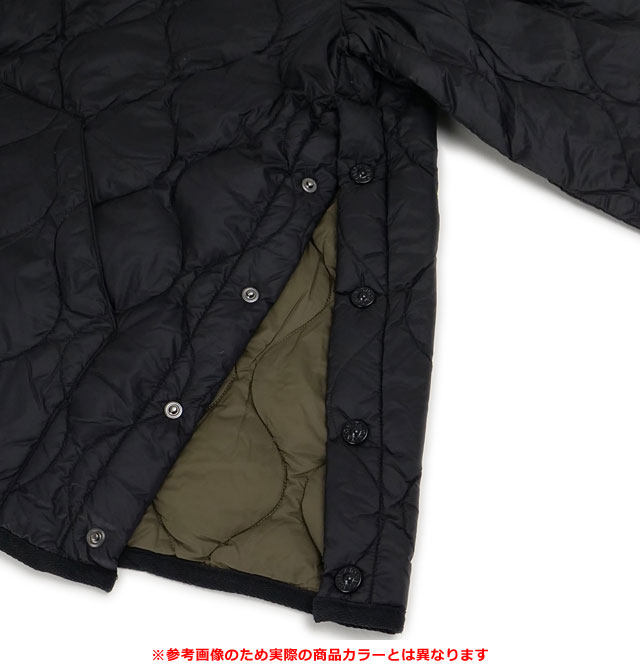 タイオン TAION ミリタリー クルーネックダウンジャケット TAION-104ALSBML-1 FW25 ソフトシェル D.OLIVE 正規取扱店 | TAION | 03