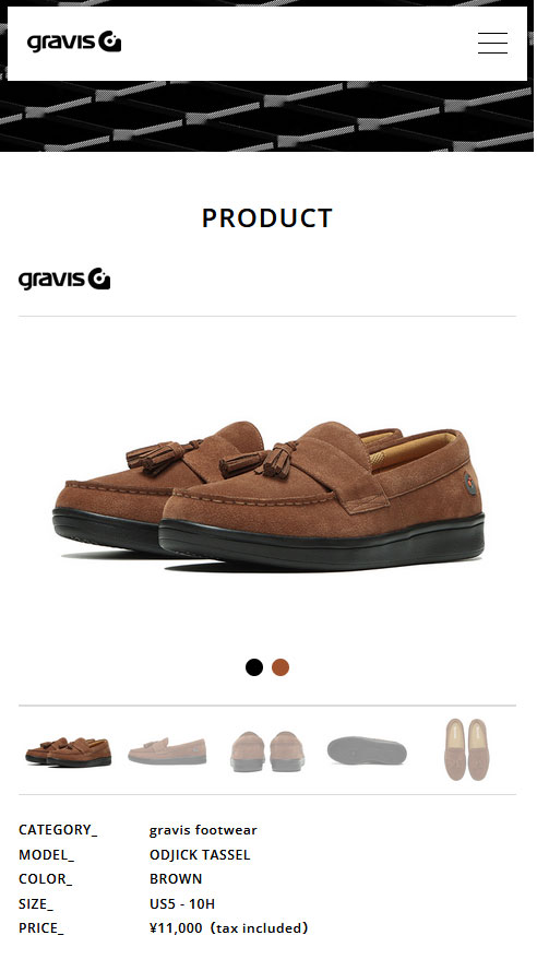 グラビス gravis スニーカー オジェック タッセルローファー ODJICK TASSEL 25222 FW20 メンズ ローカットシューズ 靴  BROWN ブラウン系