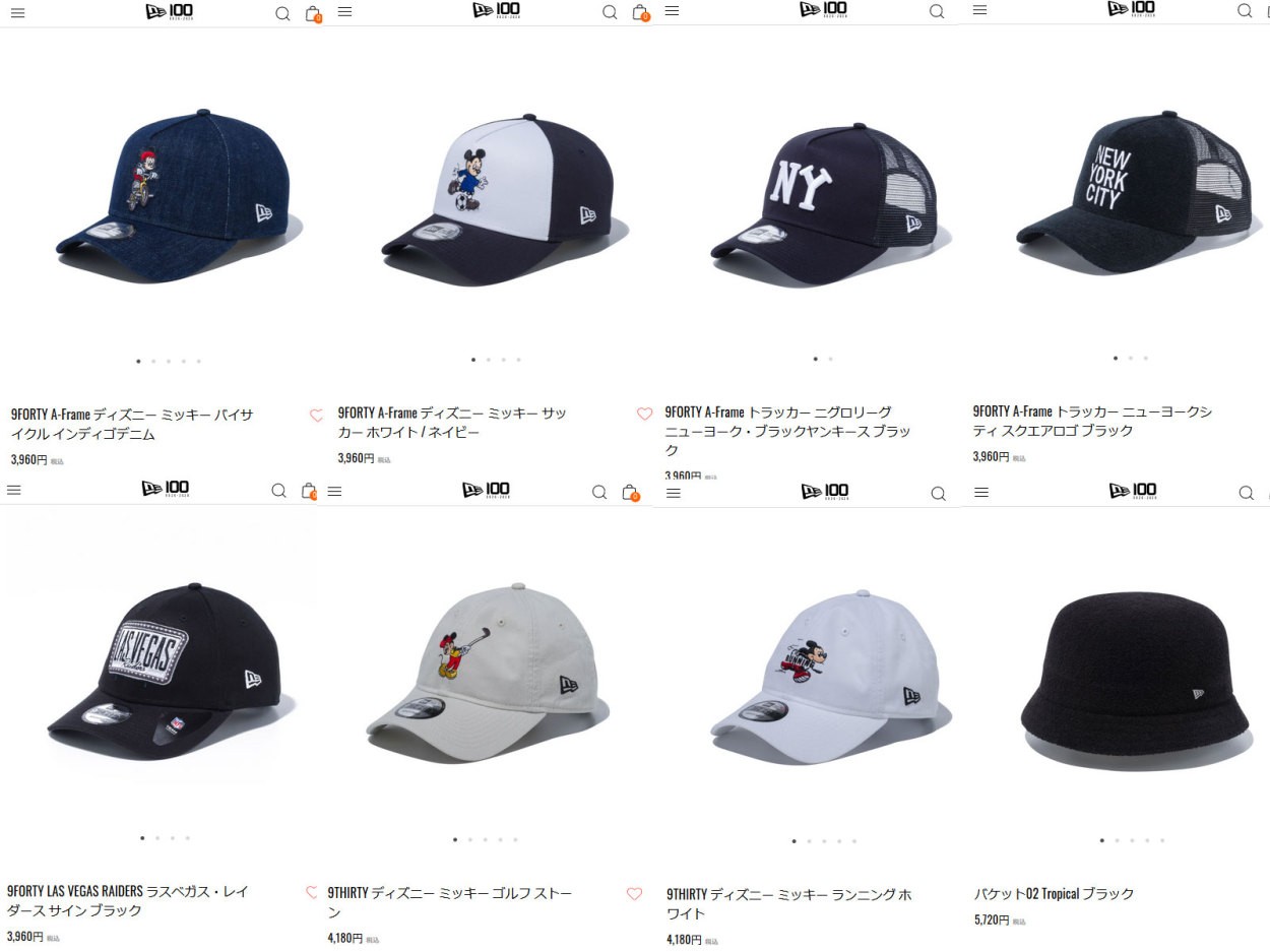 NEW ERA ニューエラ NEWERA キャップ ディズニー ミッキーマウス