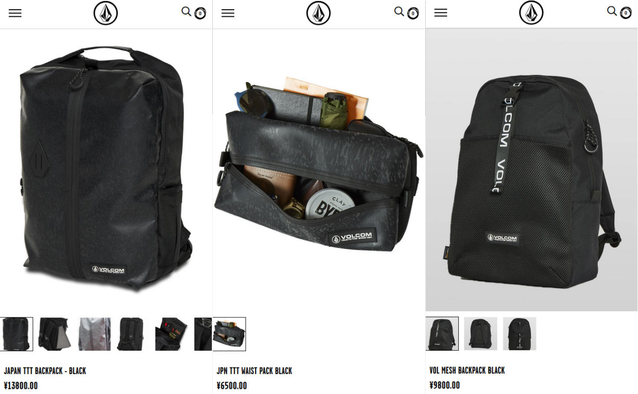 VOLCOM（ボルコム） リュック メッシュバックパック VOL MESH BACKPACK