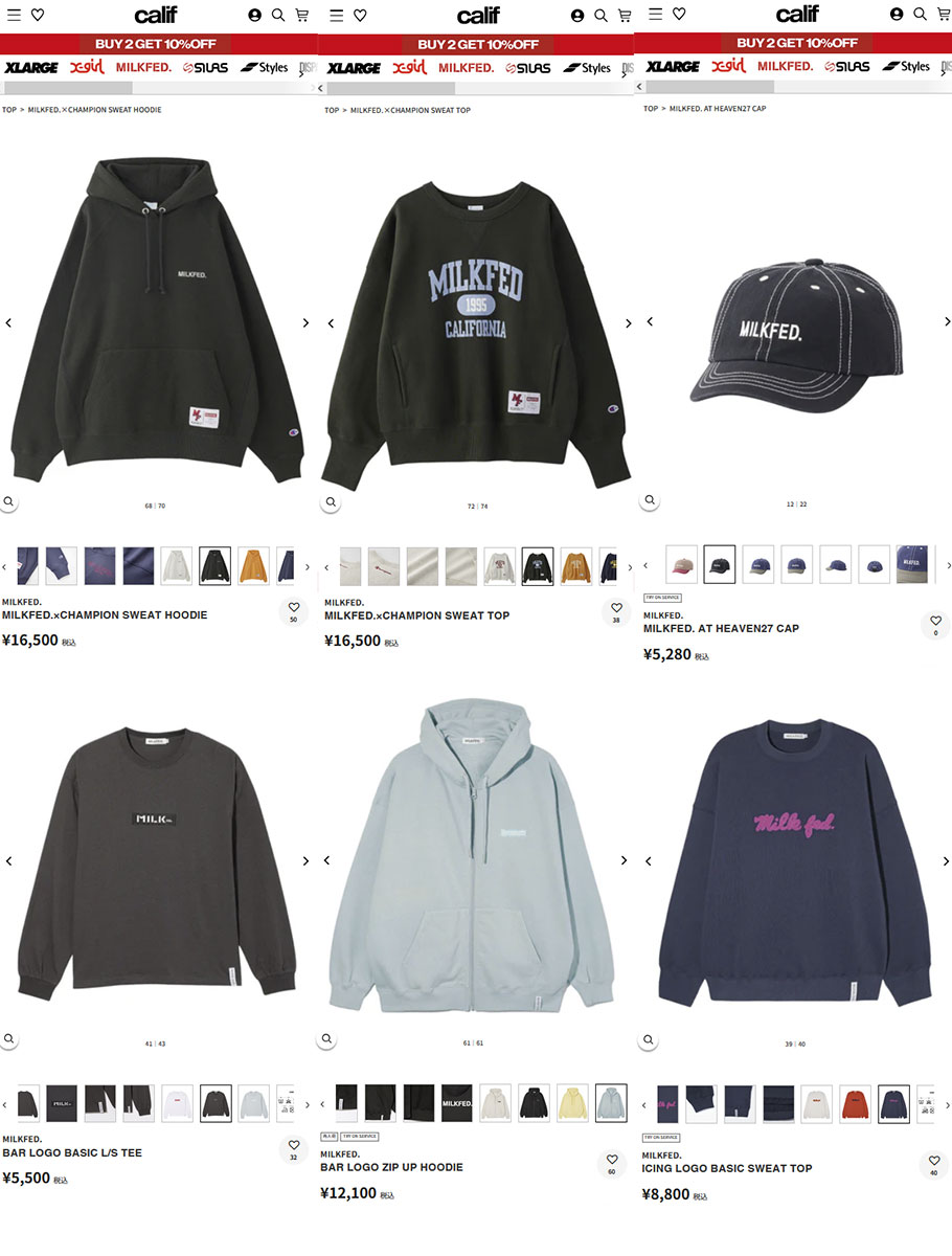 コラボ ミルクフェド MILKFED. チャンピオン スウェットフーディー 103244012008 FW24WINTER MILKFED.×CHAMPION SWEAT HOODIE レディース CHARCOAL 正規取扱店 MILKFED.ⅹCHAMPION SWEAT HOODIE（パーカー）｜Champion
