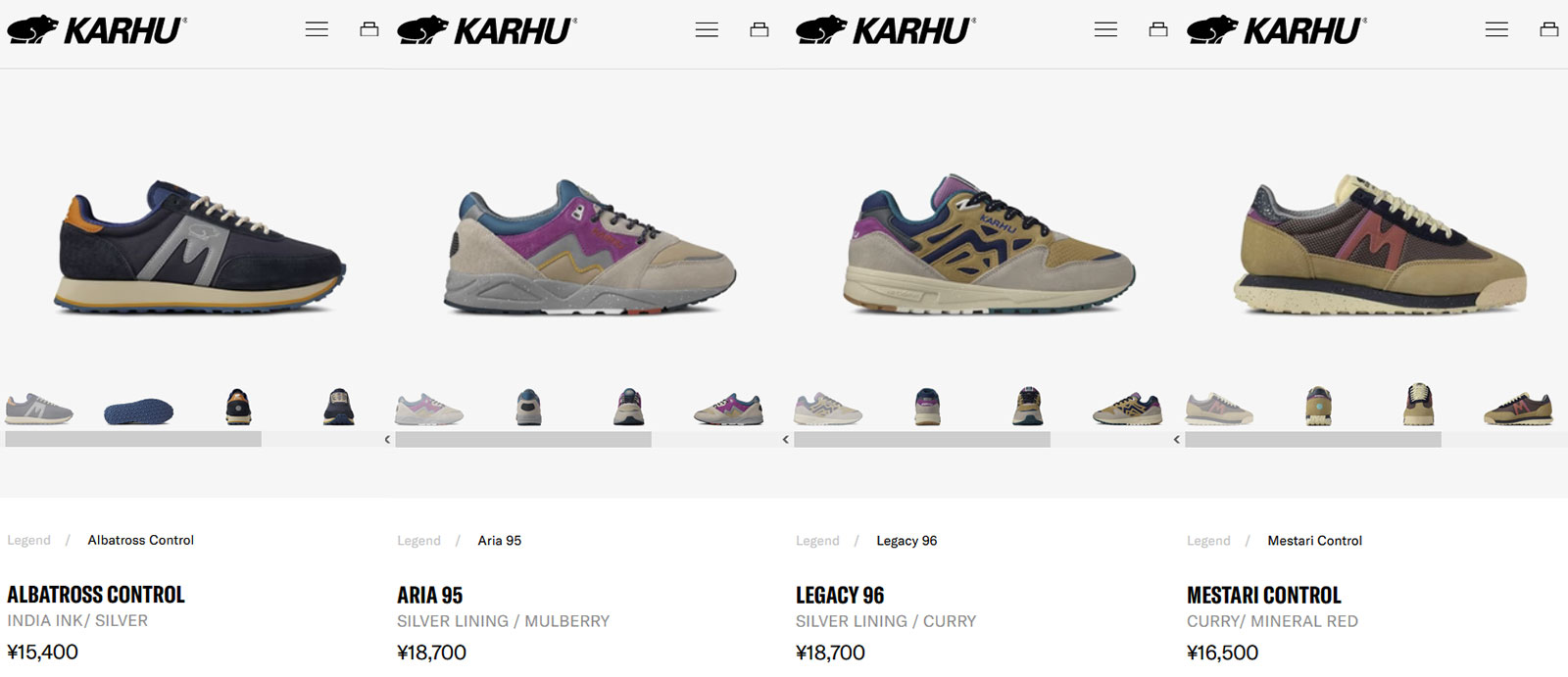 KARHU（カルフ） レディース スニーカー アリア95 KH803107 FW23 ARIA 