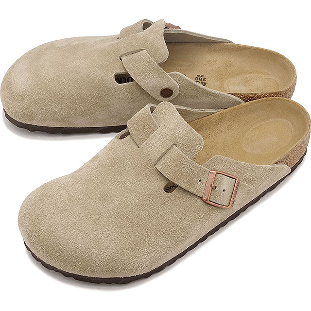 ビルケンシュトック BIRKENSTOCK サンダル ボストン ベロア 60461 60463 SS24 BOSTON メンズ・レディース ドイツ製 TAUPE | SUEDE-LEATHER｜mischiefstyle｜02