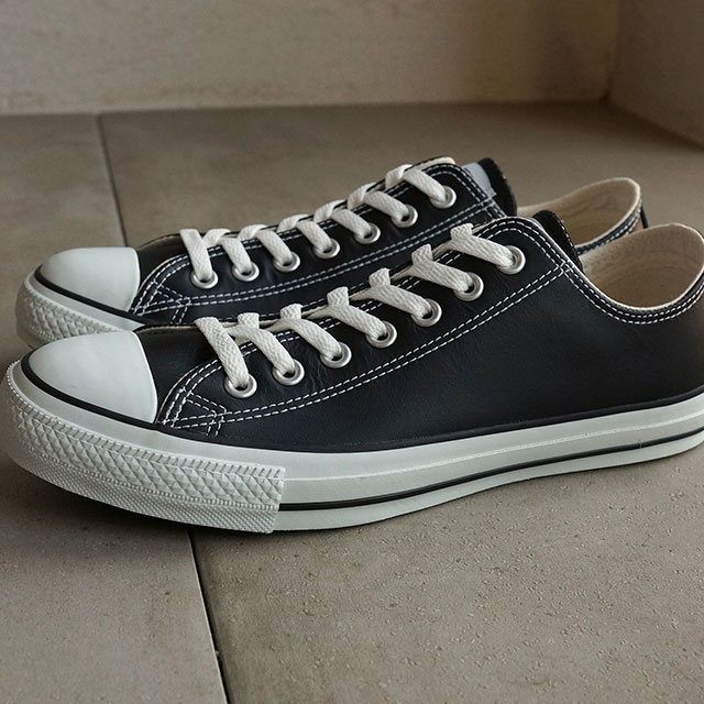 CONVERSE（コンバース） レザー オールスター ローカット ブラック