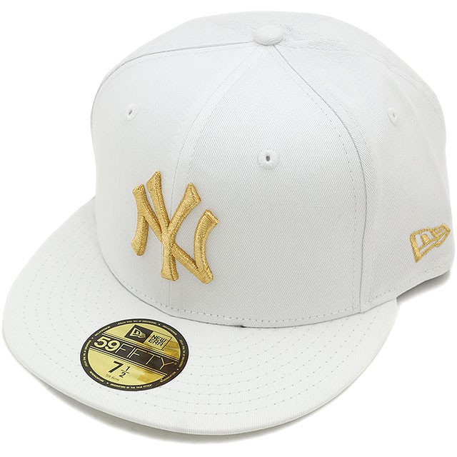NEW ERA 59Fifty Cap New York Yankees White × Gold MLB New | eBay