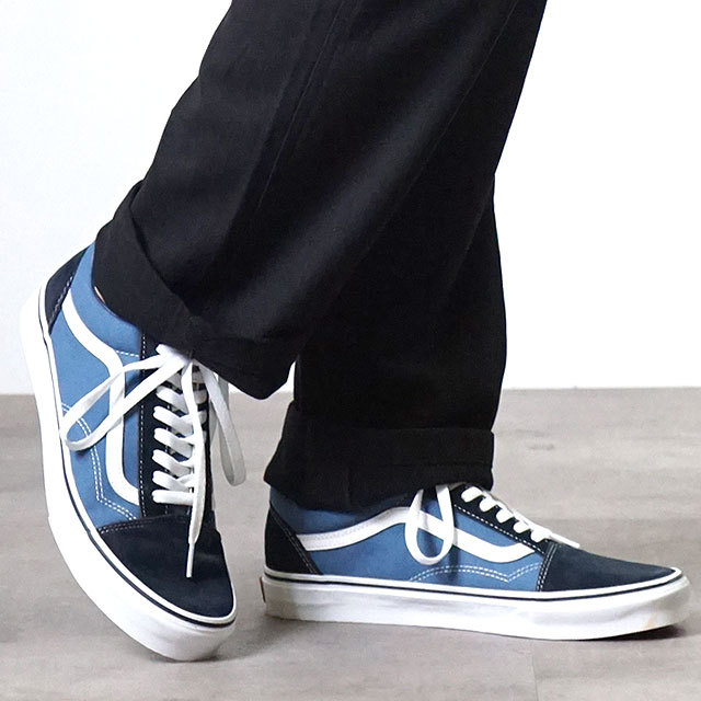 【VANS】 ヴァンズ OLD SKOOL DENIM NAVY 国内発送 ヴァンズ VANS VANS UA OLD SKOOL オールドスクール （ブラック