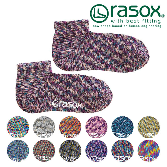 rasox ラソックス メンズ・レディース 靴下 ソックス スプラッシュ・アンクル CA061AN39