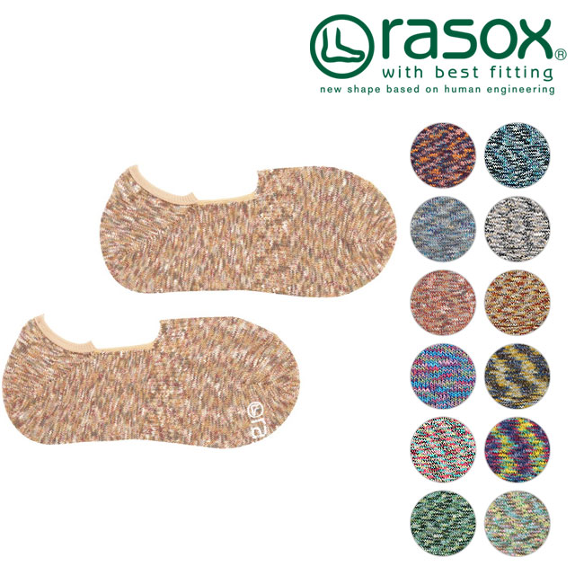rasox ラソックス メンズ・レディース 靴下 ソックス スプラッシュ・カバー CA141CO01