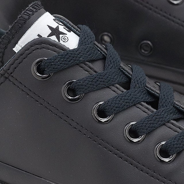 CONVERSE（コンバース） レザー オールスター ローカット ブラック