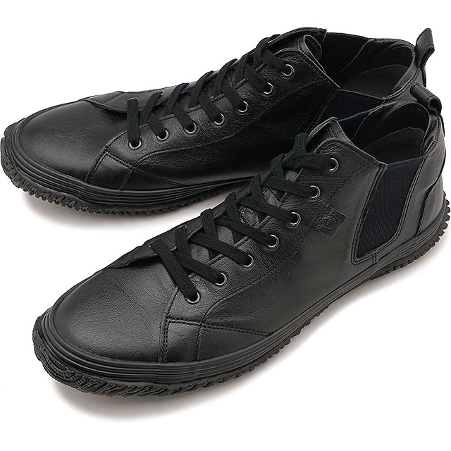 スピングル SPINGLE スニーカー サイドゴア [SP442-145] SP-442 メンズ・レディース SPM-442 日本製 カンガルーレザー MOVE スピングルムーブ Black/Black ブラック SPINGLE（スピングル） 返品送料無料 スニーカー サイドゴア SP442-145