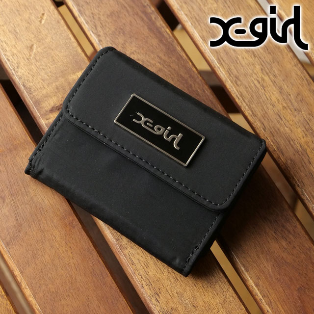 X-girl 最大31%☆4/25限定 エックスガール 財布 TRI FOLD WALLET