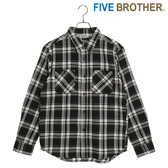 FIVEBROTHER（ファイブブラザー） ヘビーフランネル ワークシャツ