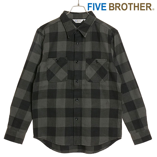 FIVEBROTHER（ファイブブラザー） メンズ ヘビーフランネル ワーク