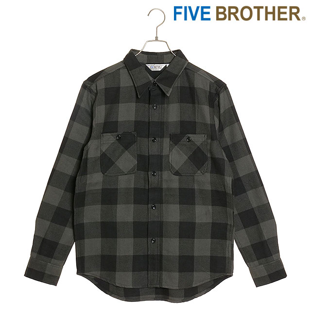 FIVEBROTHER（ファイブブラザー） メンズ ヘビーフランネル ワーク