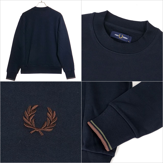 FRED PERRY（フレッドペリー） クルーネック スウェットシャツ M7535