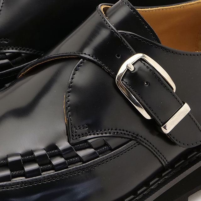 ジョージコックス GEORGE COX リップル ハットン モンク 03-003-R-040 FW25 RIPPLE HATTON MONK メンズ 靴 シューズ モンクストラップ BLACK 正規取扱店の画像
