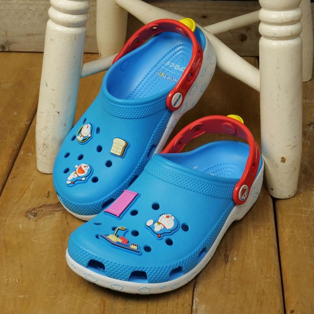 �N���b�N�X crocs �T���_�� �L�b�Y �h�������� �N���V�b�N �N���b�O 211692-90H FW25Q4 Kids�f Doraemon Classic Clog �q���p �C �R���{ Multi ���K�戵�X