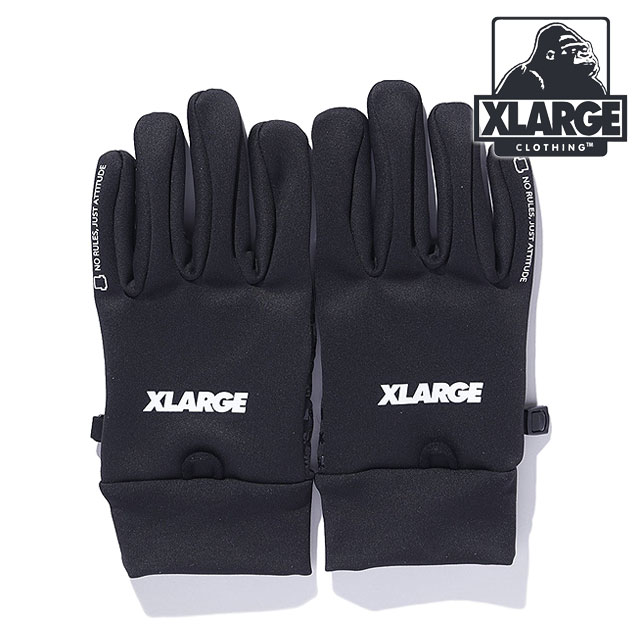 �G�N�X�g�����[�W XLARGE �^�b�`�X�N���[�� ���[�e�B���e�B �O���[�u�Y 101254054009 FW25SPOT TOUCHSCREEN UTILITY GLOVES �X�}�z�Ή� BLACK  ���K�戵�X