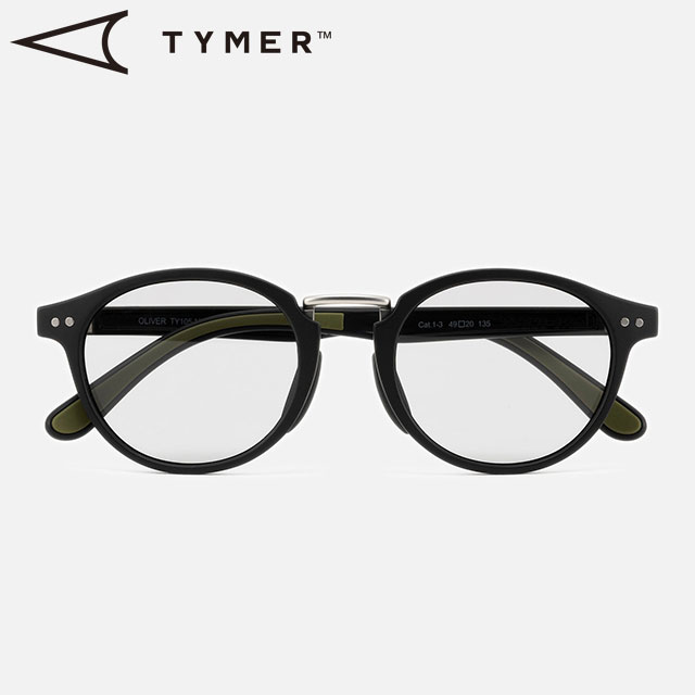 �^�C�}�[ TYMER �T���O���X ���������Y �I���o�[ TY105-MBK-PGY SS26 OLIVER ���j�Z�b�N�X �A�C�E�F�A �{�X�g�� �u���b�N Matt-Black ���K�戵�X