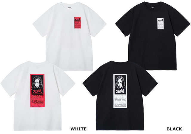 X-girl エックスガール レディース ワーズフェイス Tシャツ