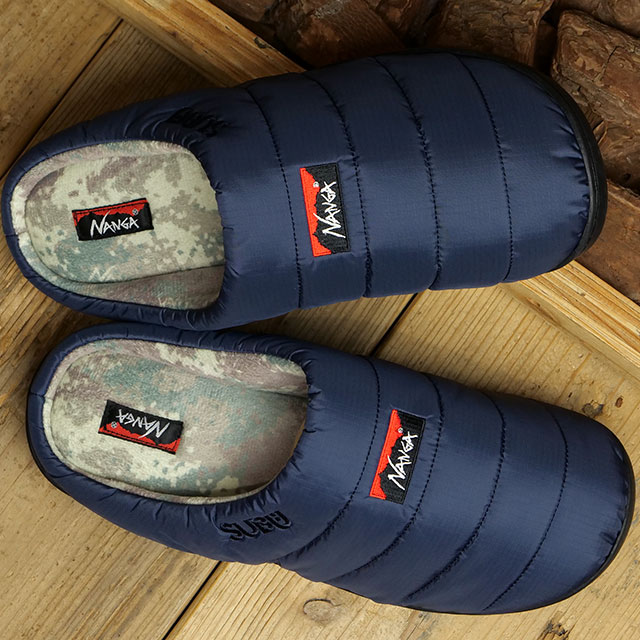 人気絶頂 コラボ ナンガ × スブ NANGA SUBU オーロラウィンターサンダル NA2243-3E510 FW22 AURORA WINTER  SANDAL S 冬用 サボ クロッグ NVY 紺 ネイビー系 stenterclip.com