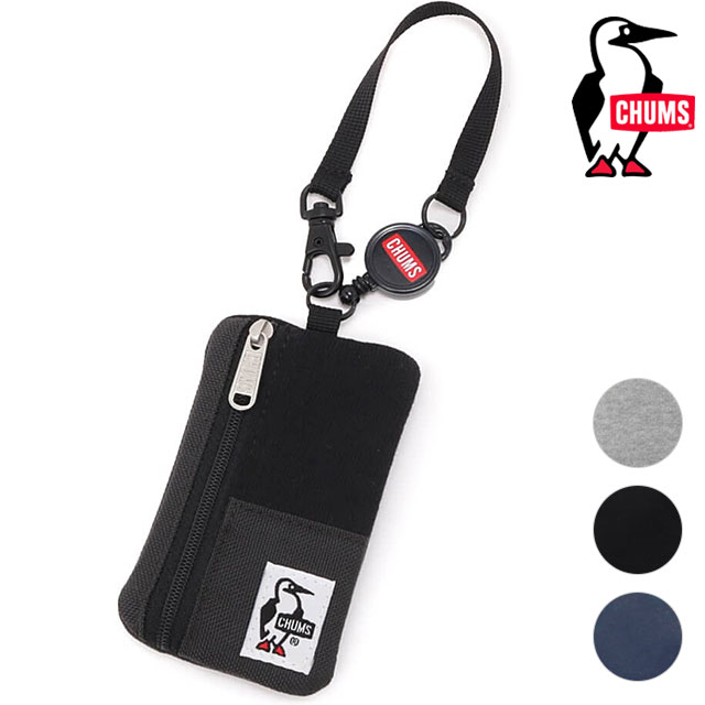 チャムス CHUMS コミューターパスケーススウェットナイロン CH603619 SS23 Commuter Pass Case Sweat