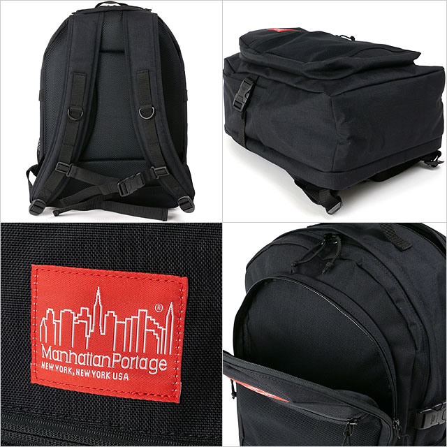 マンハッタンポーテージ Manhattan Portage プレッピー バックパック MP2253 SS23 Preppy Backpack 鞄  リュック デイパック Black 黒 ブラック系