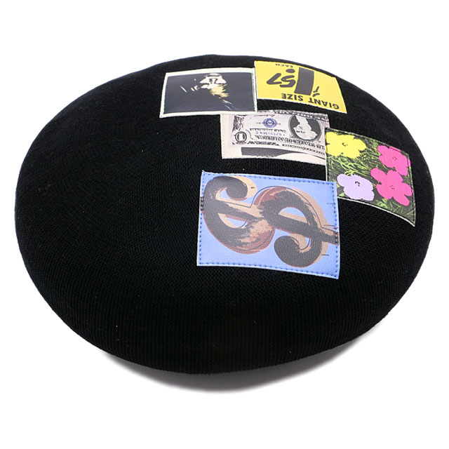 カシラ CA4LA ベレー帽 CAW00577 SS23 ART PATCH BERET メンズ