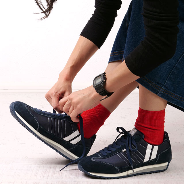 パトリック PATRICK メンズ スニーカー マラソン [942352 FW23Q3] MARATHON 日本製 ナイロン IDG 紺 ネイビー系 PATRICK（パトリック） 返品送料無料 メンズ スニーカー マラソン