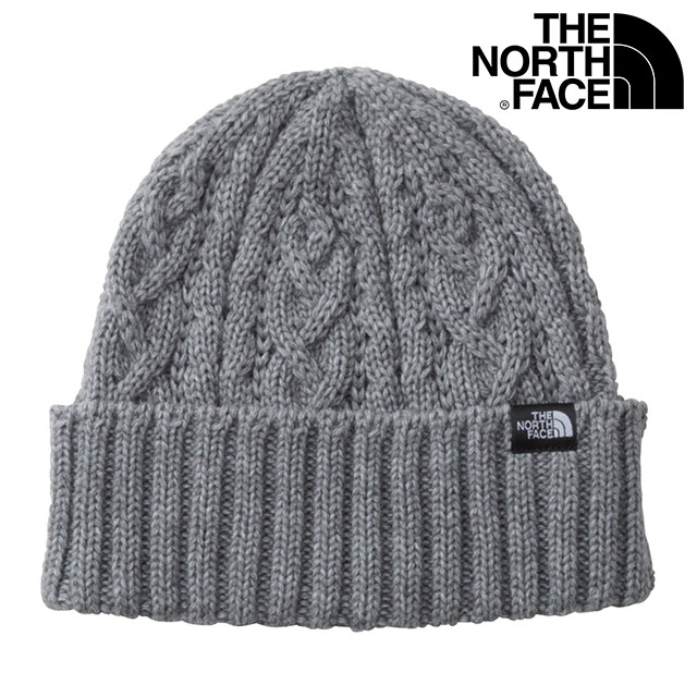 ザ ノースフェイス THE NORTH FACE ケーブルビーニー NN42334-Z FW23 帽子 ニット帽 フリーサイズ ホールガーメント ミックスグレー｜mischiefstyle